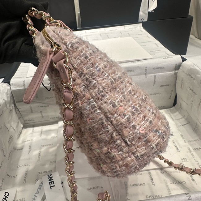 CHANEL SMALL SHOPPING BAG AS5130 Light Pink& Beige & Ecru