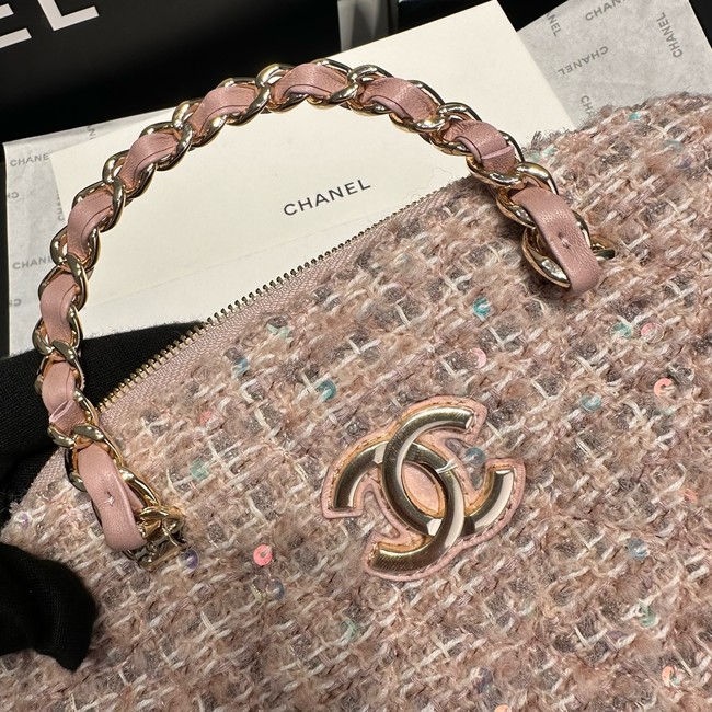 Chanel SMALL SHOPPING BAG AS3969 Light Pink& Beige & Ecru