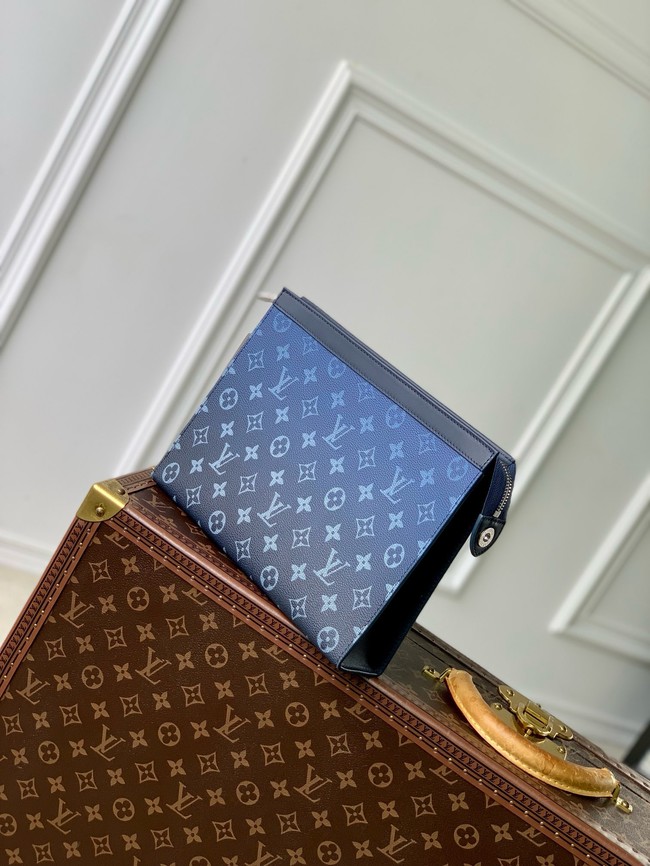 Louis Vuitton Pochette Voyage MM M61692 Navy Blue