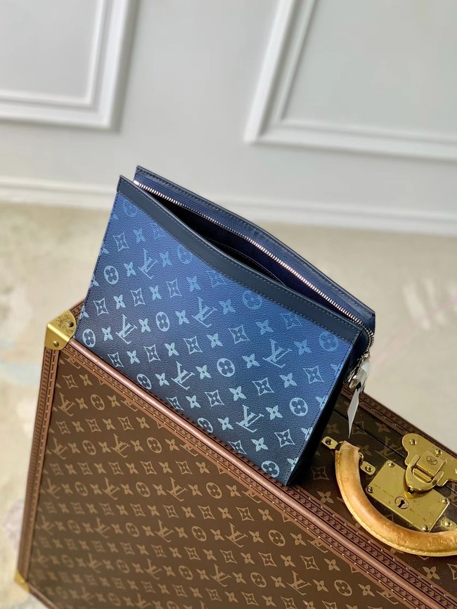 Louis Vuitton Pochette Voyage MM M61692 Navy Blue