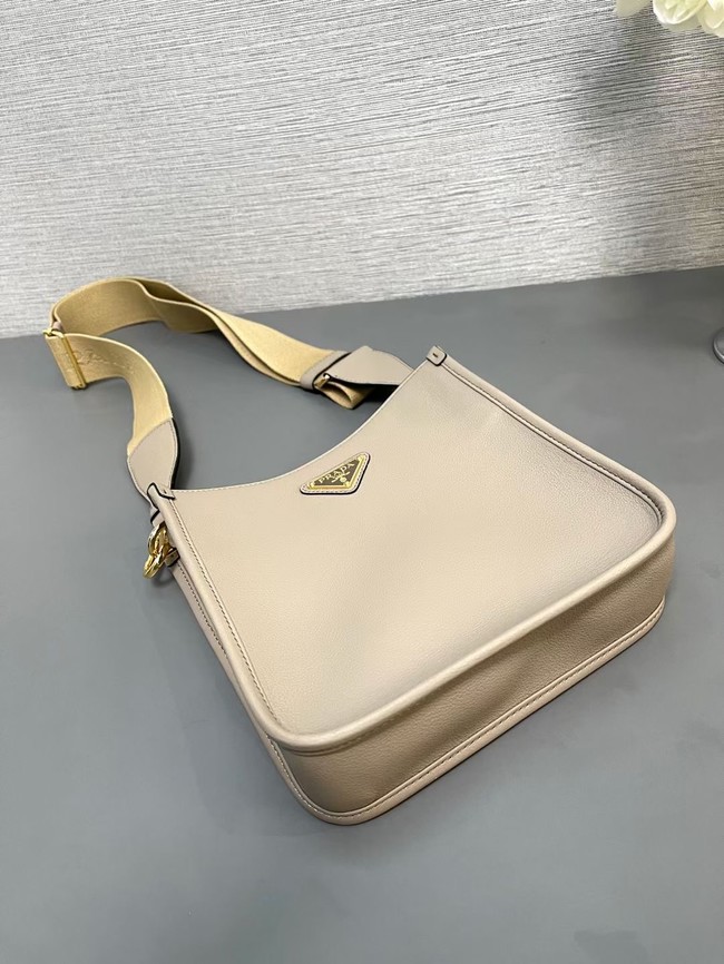 Prada Leather shoulder bag 1BH220 gray