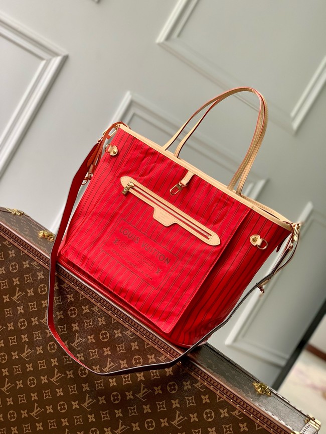 Louis Vuitton REVERSIBLE - EARLY ACCESS Neverfull Bandouliere Inside Out MM M12096 red