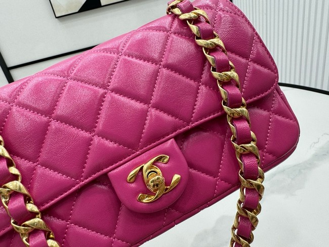 Chanel SMALL 2.55 HANDBAG Lambskin & Gold-Tone Metal AS6300 rose