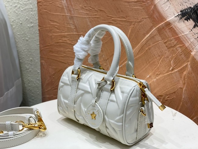 Dior Groove 16 Mini Bag Graphic Cannage Calfskin S4000UB white