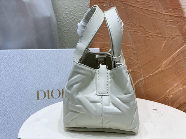 Small Dior Toujours Bag Graphic Cannage M2822O white