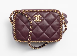 Chanel SMALL CAMERA CASE AS5086 Burgundy