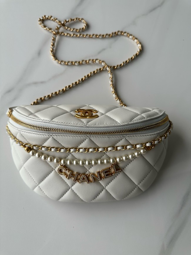 Chanel WAIST BAG AS4991 White