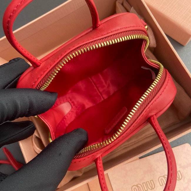 MIU MIU MINI Leather Handle Bag 5BB159 red