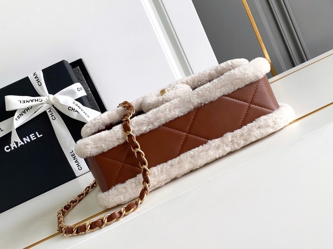 Chanel FLAP BAG AS5149 Beige & Brown