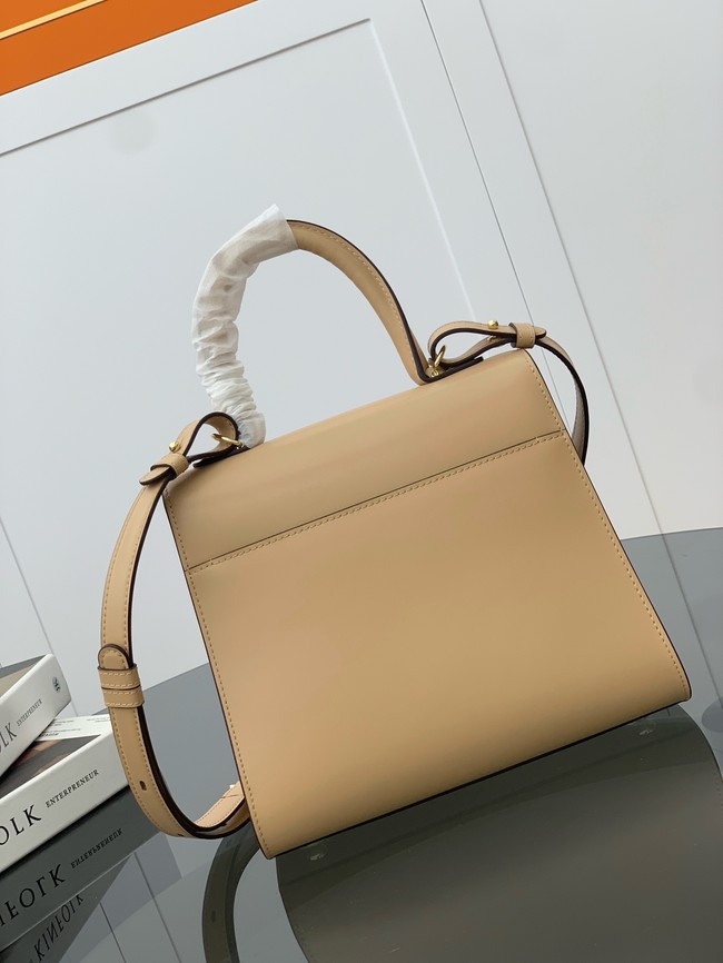 Delvaux Calfskin Leather Tote Bag 17855 Apricot