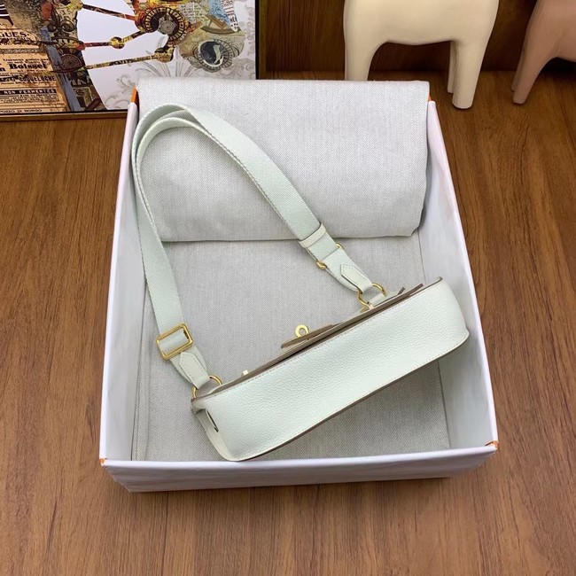 Hermes Original Leather 23CM Mini Jypsiere H0880 white