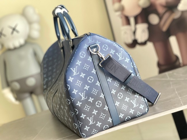 Louis Vuitton Keepall Bandouliere 55 M11558 Navy Blue