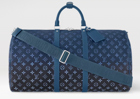 Louis Vuitton Keepall Bandouliere 55 M11558 Navy Blue