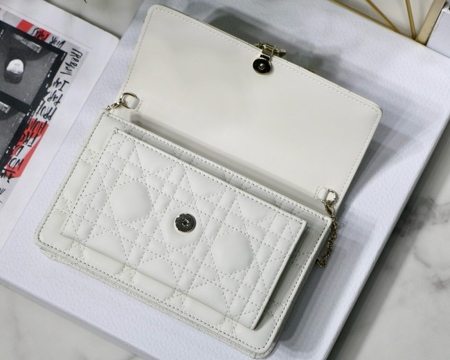 My Dior Mini Bag Cannage Lambskin S3105N white