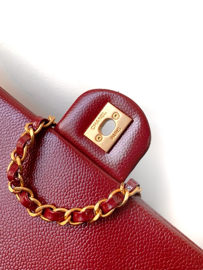 Chanel FLAP BAG AS5182 Burgundy