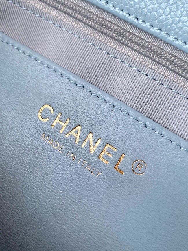 Chanel FLAP BAG AS5182 LIGHT BLUE