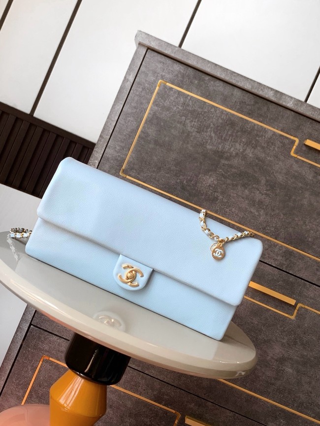 Chanel FLAP BAG AS5182 LIGHT BLUE