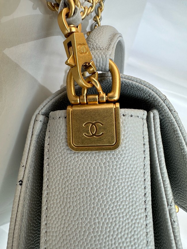 Chanel MINI FLAP BAG WITH TOP HANDLE AS5164 gray