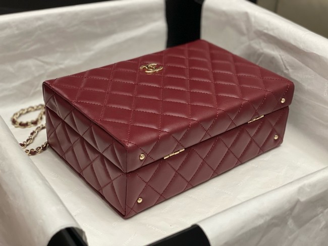 CHANEL BOX BAG AS5168 Burgundy