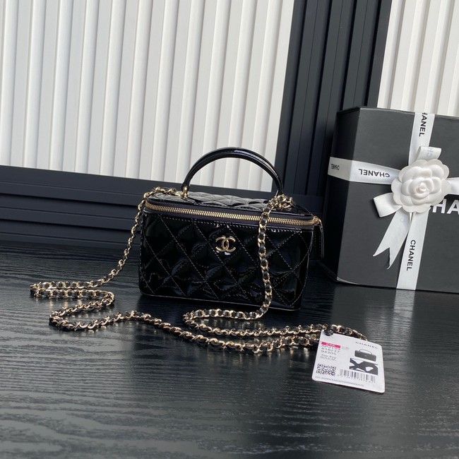 Chanel Patent CLUTCH WITH CHAIN AP2199 black