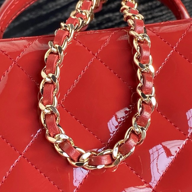 Chanel Patent CLUTCH WITH CHAIN AP2199 red