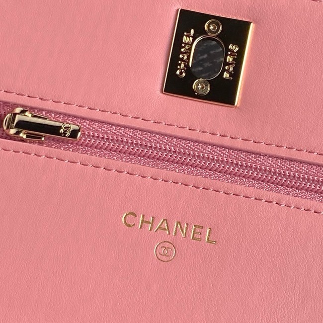 Chanel WALLET ON CHAIN AP4299 pink