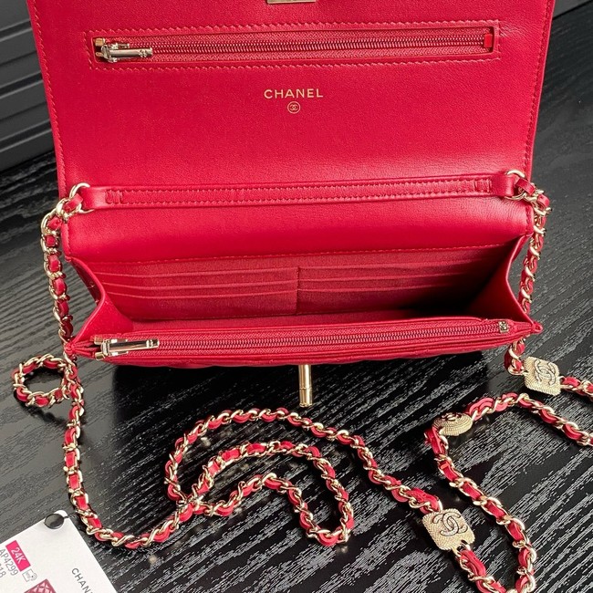 Chanel WALLET ON CHAIN AP4299 red