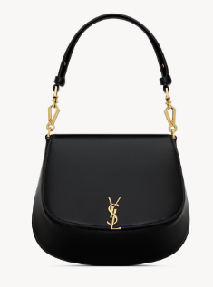 SAINT LAURENT VOLTAIRE TOP HANDLE IN BOX 800846 BLACK