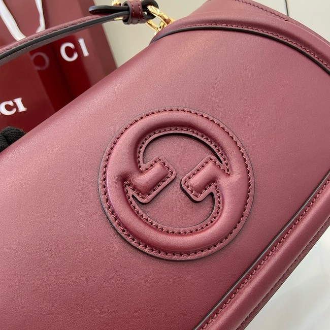 GUCCI BLONDIE SMALL TOP HANDLE BAG 815714 Rosso Ancora red