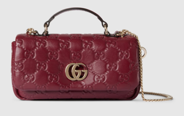 Gucci GG MILANO MINI TOP HANDLE BAG 806017-3 Rosso Ancora red