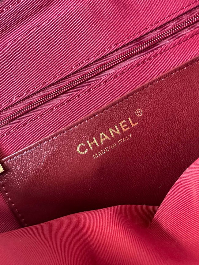 Chanel CAMERA CASE AS5187 Burgundy