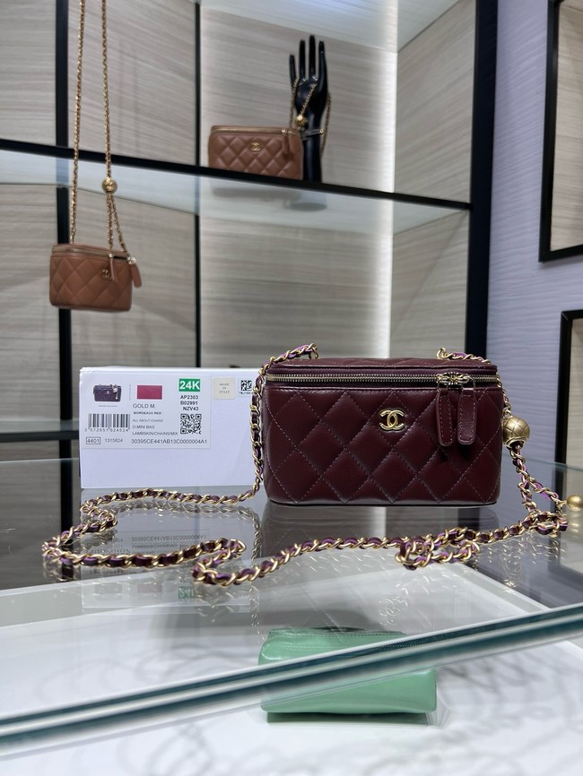 Chanel CLUTCH WITH CHAIN AP2303 Burgundy