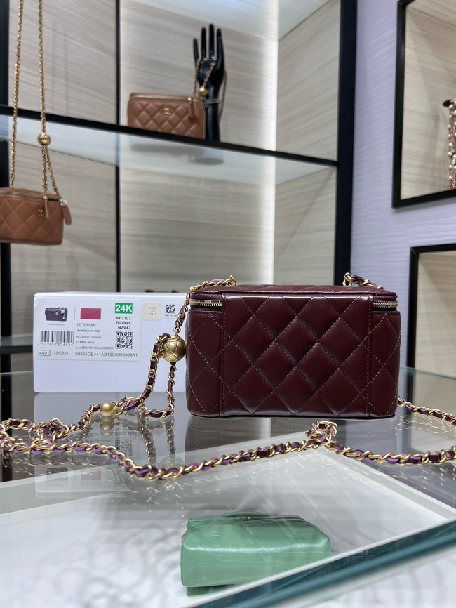 Chanel CLUTCH WITH CHAIN AP2303 Burgundy