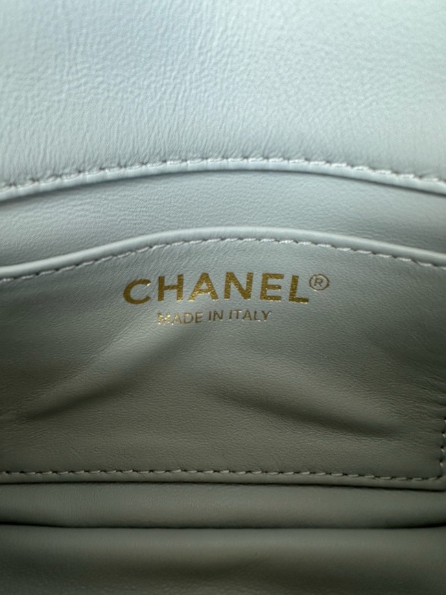 Chanel SMALL FLAP BAG AS5175 light gray