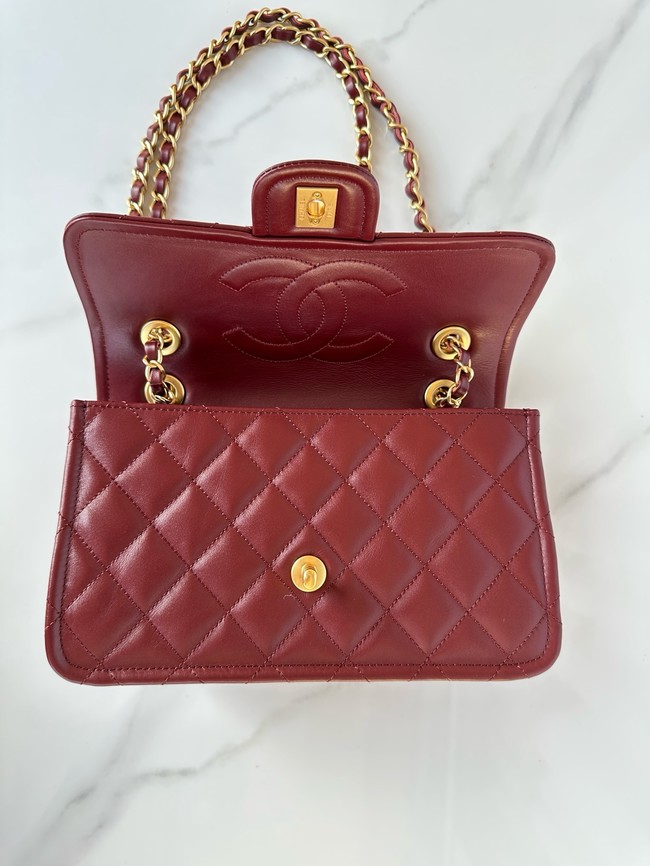 Chanel FLAP BAG AS5225 Burgundy