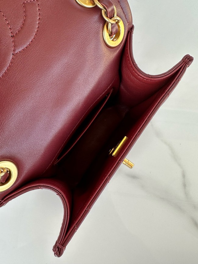 Chanel MINI CLASSIC HANDBAG AS5226 Burgundy