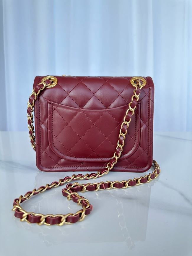 Chanel MINI CLASSIC HANDBAG AS5226 Burgundy