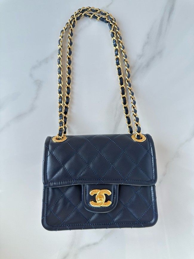 Chanel MINI CLASSIC HANDBAG AS5226 Navy Blue