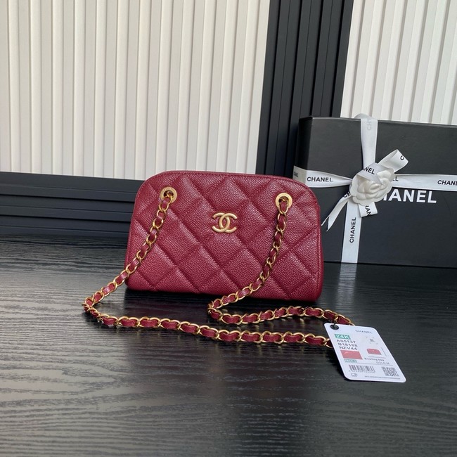 Chanel SMALL BOWLING BAG AS5137 Burgundy