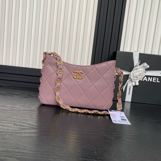 Chanel HOBO HANDBAG AS5177 dark pink