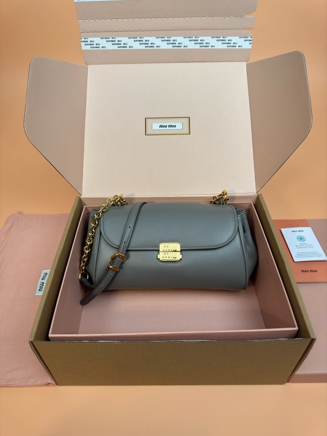 MIU MIU Leather Shoulder Bags 2233 gray