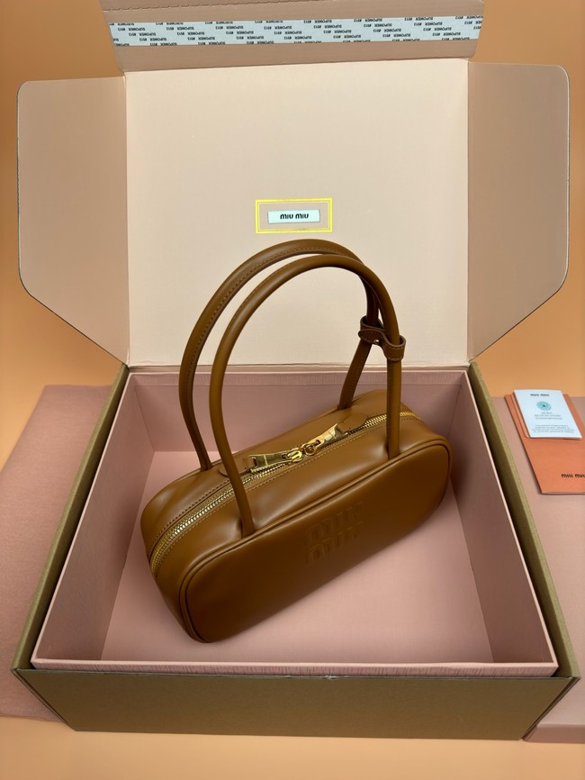 MIU MIU Leather Shoulder Bags 2235 Camel