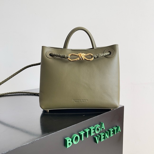 Bottega Veneta Small Andiamo Silky calfskin 766014 green