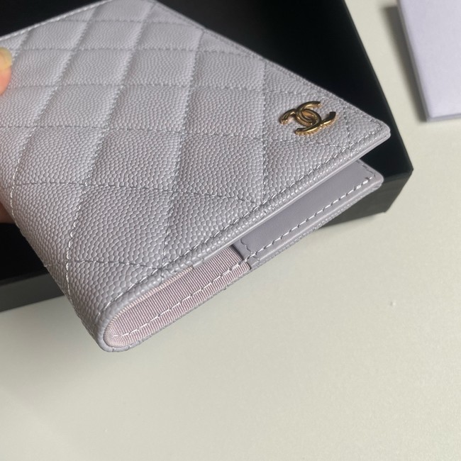 Chanel Leather Wallet B80385 light purple