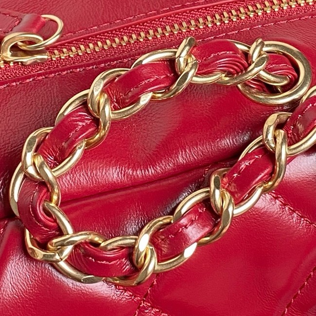 CHANEL CLUTCH WITH CHAIN AS4933 red