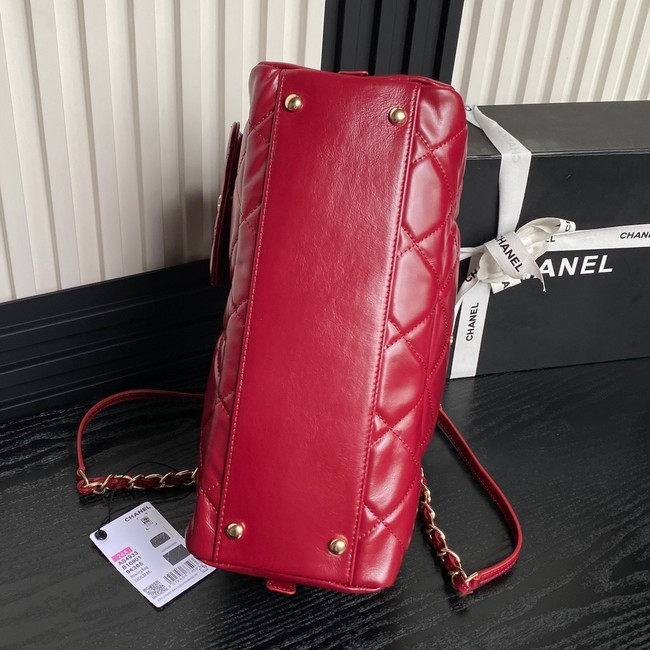 CHANEL CLUTCH WITH CHAIN AS4933 red