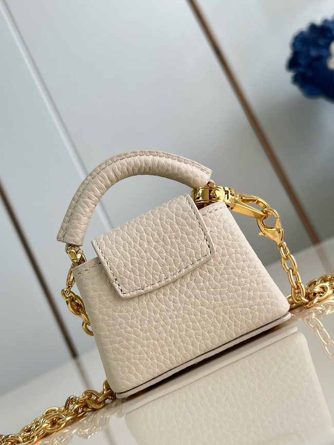 Louis Vuitton Capucines NANO M48865 Cream