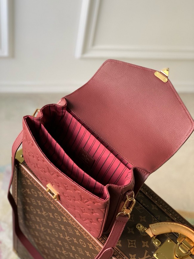 Louis Vuitton Pochette Metis M41487 wine red