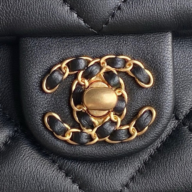 Chanel FLAP BAG WITH TOP HANDLE AS5317 black