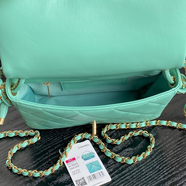 Chanel FLAP BAG WITH TOP HANDLE AS5317 GREEN